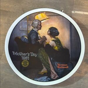 Vintage 1981 Norman Rockwell Mother's Day Plate Collectors